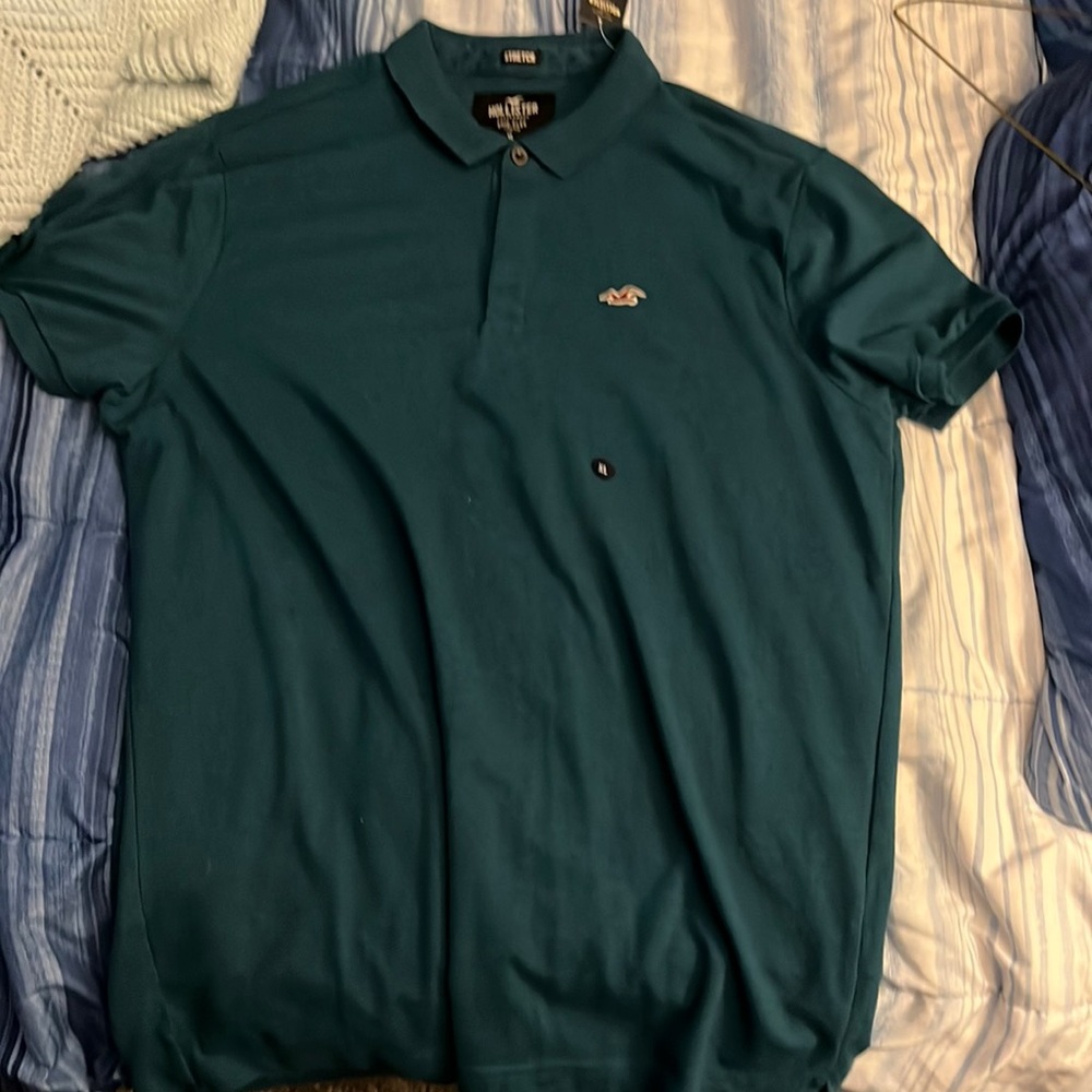 Holistic Blue XL collared shirt: Epic Stretch Flex Material